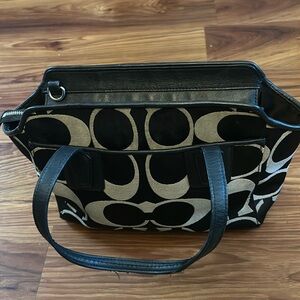 Ladies small signature logo handbag